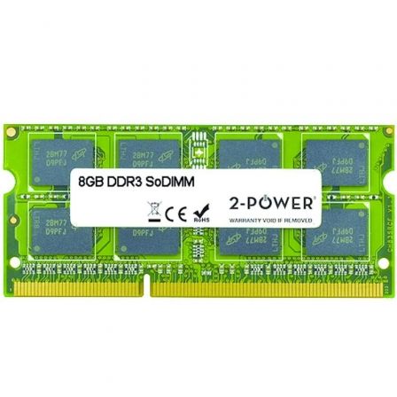 --Memoria RAM 2-Power MultiSpeed 8GB/ DDR3L/ 1066/ 1333/ 1600MHz/ 1.35V/ CL7/9/11/ SODIMM-