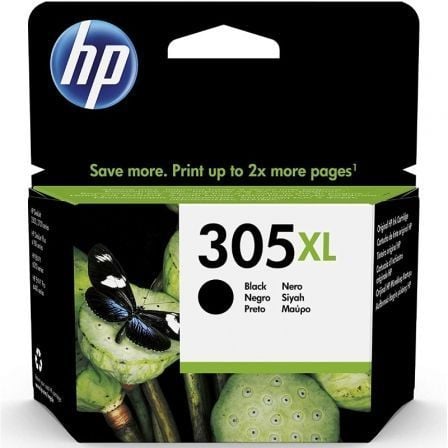 --Cartucho de Tinta Original HP nº305 XL Alta Capacidad/ Negro-