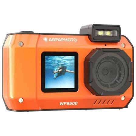 --Cámara Digital Deportiva AgfaPhoto Realishot WP9500/ 24MP/ Naranja-