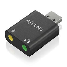 --Tarjeta de Sonido Aisens A106-0768/ USB Macho - 2x Jack 3.5 Hembra-