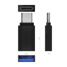 -2-Adaptador USB 3.2 Aisens A108-0717/ USB Hembra - USB Tipo-C Macho/ Negro-2