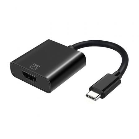 --Conversor HDMI 4K 60Hz Aisens A109-0344/ HDMI Hembra - USB Tipo-C Macho/ 15cm/ Negro-