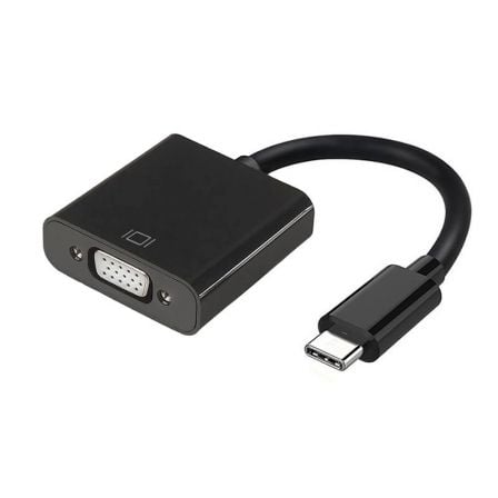 --Cable Conversor USB Tipo-C Aisens A109-0347/ USB Tipo-C - VGA Hembra-