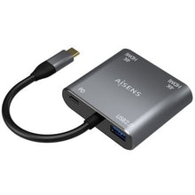 -1-Conversor USB Tipo-C Aisens A109-0625/ 2x HDMI 4K SST MST Hembra - USB Tipo-C Macho - USB Hembra - USB Tipo-C Hembra-1