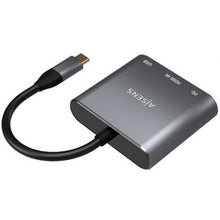 -1-Conversor Aisens A109-0669/ USB Tipo-C Macho/ HDMI Hembra - USB Hembra - USB Tipo-C Hembra/ 15cm/ Gris-1