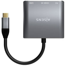 -2-Conversor Aisens A109-0669/ USB Tipo-C Macho/ HDMI Hembra - USB Hembra - USB Tipo-C Hembra/ 15cm/ Gris-2