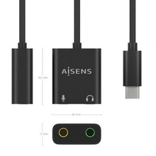 -2-Tarjeta de Sonido Aisens A109-0767/ USB-C Macho - 2xJack 3.5 Hembra-2