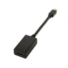 -1-Cable Conversor Aisens A125-0137/ Mini DisplayPort Macho - HDMI Hembra/ 15cm/ Negro-1