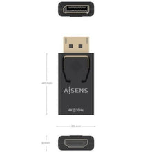 -3-Conversor Aisens A125-0949/ DisplayPort Macho - HDMI Hembra/ Negro-3