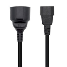 -1-Adaptador Alimentación Aisens A132-0467/ C14 Macho - CEE7 Hembra/ 25cm/ Negro-1