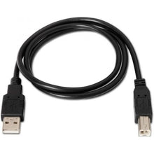 -1-Cable USB 2.0 Impresora Aisens A101-0007/ USB Tipo-B Macho - USB Macho/ 3m/ Negro-1
