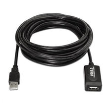 -1-Cable Alargador USB 2.0 Aisens A101-0019/ USB Macho - USB Hembra/ Hasta 2.5W/ 60Mbps/ 10m/ Negro-1