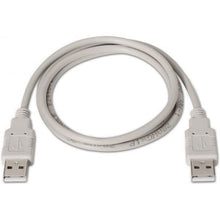 -1-Cable USB 2.0 Aisens A101-0022/ USB Macho - USB Macho/ Hasta 2.5W/ 60Mbps/ 2m/ Beige-1