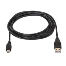 -1-Cable USB 2.0 Aisens A101-0025/ USB Macho - USB Mini/ Hasta 2.5W/ 60Mbps/ 1.8m/ Negro-1