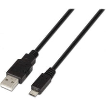--Cable USB 2.0 Aisens A101-0027/ USB Macho - MicroUSB Macho/ 480Mbps/ 80cm/ Negro-