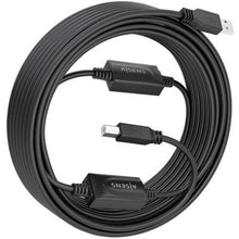 -1-Cable Alargador USB 2.0 Aisens A101-0906/ USB Macho - USB Tipo-B/ 15m/ Negro-1