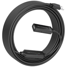-1-Cable Alargador USB 2.0 Aisens A101-0916/ USB Macho - USB Hembra/ 15m/ Negro-1