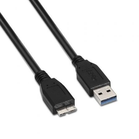 --Cable USB 3.0 Aisens A105-0044/ USB Macho - MicroUSB Macho/ 5Gbps/ 2m/ Negro-