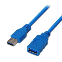 --Cable Alargador USB 3.0 Aisens A105-0045/ USB Macho - USB Hembra/ Hasta 9W/ 625Mbps/ 1m / Azul-