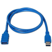 -1-Cable Alargador USB 3.0 Aisens A105-0045/ USB Macho - USB Hembra/ Hasta 9W/ 625Mbps/ 1m / Azul-1