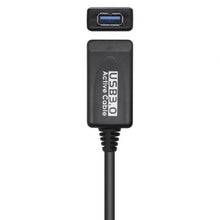 -1-Cable Alargador USB 3.0 con Amplificador Aisens A105-0525/ USB Macho - USB Hembra/ Hasta 9W/ 625Mbps/ 5m/ Negro-1