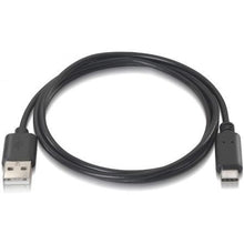 -1-Cable USB 2.0 Tipo-C Aisens A107-0051/ USB Tipo-C Macho - USB Macho/ 480Mbps/ 1m/ Negro-1