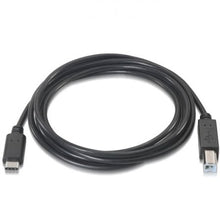 -1-Cable USB 2.0 Impresora Aisens A107-0053/ USB Tipo-C Macho - USB Tipo-B Macho/ 480Mbps/ 1m/ Negro-1