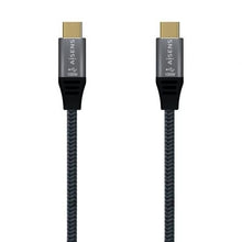 --Cable USB 3.2 Tipo-C Aisens A107-0634 20GBPS 5A 100W/ USB Tipo-C Macho - USB Tipo-C Macho/ Hasta 100W/ 20Gbps/ 2m/ Gris-