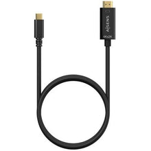 -2-Cable Conversor HDMI 4K Aisens A109-0623/ USB Tipo-C Macho - HDMI Macho/ Hasta 27W/ 1250Mbps/ 80cm/ Negro-2