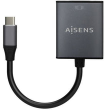 -1-Conversor Aisens A109-0691/ USB Tipo-C Macho - VGA Hembra/ Hasta 27W/ 1250Mbps/ 15cm/ Gris-1