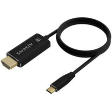 -1-Cable Conversor Aisens A109-0712/ USB Tipo-C Macho - HDMI 8K Macho/ Hasta 27W/ 6000Mbps/ 2m/ Negro-1