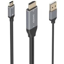--Cable Conversor Aisens A109-0871/ HDMI Macho/ USB Macho - USB Tipo-C Macho/ 1.8m/ Negro-