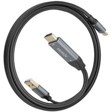 -1-Cable Conversor Aisens A109-0871/ HDMI Macho/ USB Macho - USB Tipo-C Macho/ 1.8m/ Negro-1