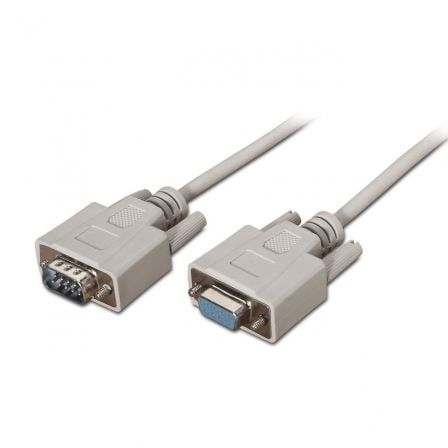 --Cable Serie RS232 Aisens A112-0065/ DB9 Macho - DB9 Hembra/ Hasta 0.15W/ 1.6Mbps/ 1.8m/ Beige-