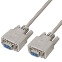 --Cable Serie RS232 Aisens A112-0066/ DB9 Hembra - DB9 Hembra/ Hasta 0.15W/ 1.6Mbps/ 1.8m/ Beige-