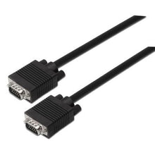 --Cable SVGA Aisens A113-0069/ VGA Macho - VGA Macho/ Hasta 3W/ 10Mbps/ 3m/ Negro-