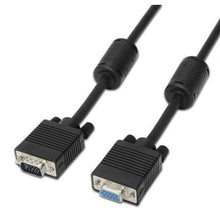 --Cable Alargador SVGA Aisens A113-0078/ VGA Macho - VGA Hembra/ Hasta 3W/ 10Mbps/ 1.8m/ Negro-