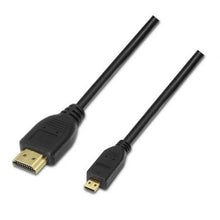--Cable Micro HDMI Aisens A119-0116/ HDMI Macho - Micro HDMI Macho/ Hasta 10W/ 720Mbps/ 80cm/ Negro-