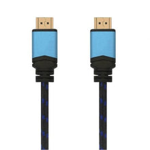 --Cable HDMI 2.0 4K Aisens A120-0356 V2/ HDMI Macho - HDMI Macho/ 1m/ Negro/ Azul-