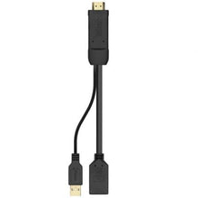 -1-Cable Conversor 4K Aisens A122-0642/ HDMI Macho - DisplayPort Hembra - USB Macho/ Hasta 10W/ 2250Mbps/ 10cm + 10cm/ Negro-1