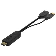 -2-Cable Conversor 4K Aisens A122-0642/ HDMI Macho - DisplayPort Hembra - USB Macho/ Hasta 10W/ 2250Mbps/ 10cm + 10cm/ Negro-2