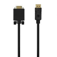 --Cable Conversor Aisens A125-0552/ DisplayPort Macho - VGA Macho/ Hasta 5W/ 2300Mbps/ 1m/ Negro-