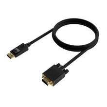 -1-Cable Conversor Aisens A125-0552/ DisplayPort Macho - VGA Macho/ Hasta 5W/ 2300Mbps/ 1m/ Negro-1