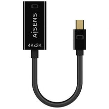 -1-Cable Conversor Aisens A125-0643/ Mini DisplayPort Macho - HDMI Hembra/ Hasta 5W/ 2300Mbps/ 15cm/ Negro-1