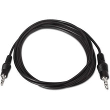 -1-Cable Estéreo Aisens A128-0141/ Jack 3.5 Macho - Jack 3.5 Macho/ Hasta 0.1W/ 30cm/ Negro-1