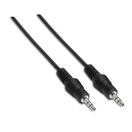 --Cable Estéreo Aisens A128-0142/ Jack 3.5 Macho - Jack 3.5 Macho/ Hasta 0.1W/ 1.5m/ Negro-