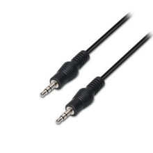 --Cable Estéreo Aisens A128-0143/ Jack 3.5 Macho - Jack 3.5 Macho/ Hasta 0.1W/ 3m/ Negro-
