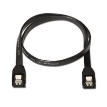--Cable SATA III Aisens A130-0157/ SATA Hembra - SATA Hembra/ Hasta 0.1W/ 768Mbps/ 50cm/ Negro-
