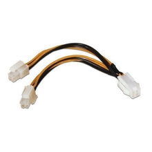 --Cable Alimentación para Microprocesador Aisens A131-0166/ Molex 4+4 PIN Macho - Molex 4 PIN Hembra/ Hasta 54W/ 15cm-