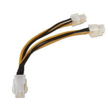 -1-Cable Alimentación para Microprocesador Aisens A131-0166/ Molex 4+4 PIN Macho - Molex 4 PIN Hembra/ Hasta 54W/ 15cm-1